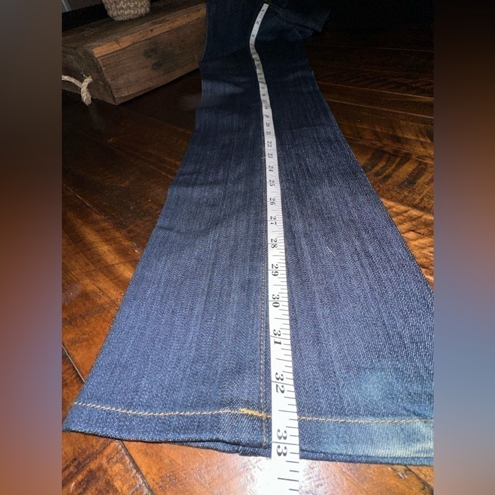 UEC BOSTON PROPER Wide Leg Jean-Womens 6 Dark Wash Stretch Waistband - Picture 8 of 9